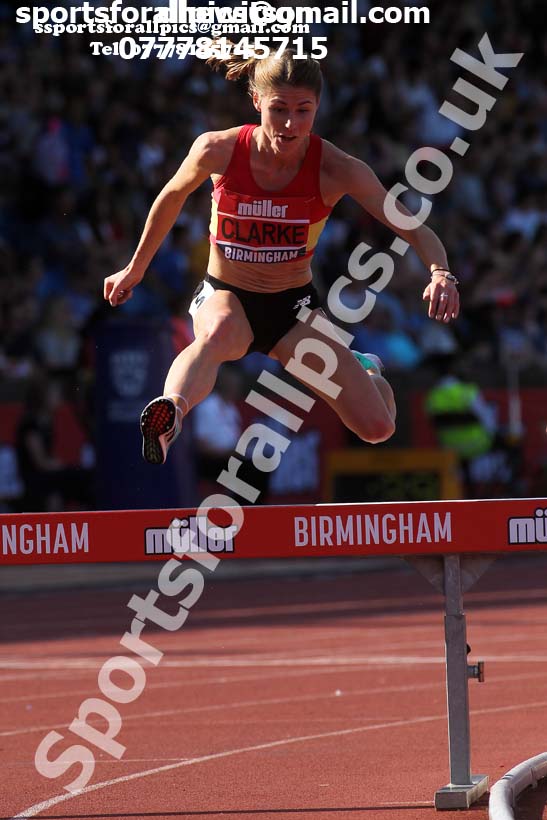 Womens 3000 metres steeplechase, 2019 Muller British Championships, Alexander Stadium, Birmingham. Photo: David T. Hewitson/Sports for All Pics